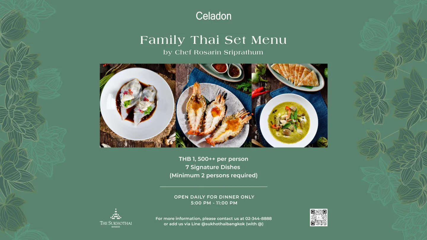 Celadon Family Sharing Menu